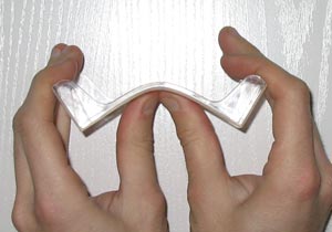 Bending a business card box Bending a business card box